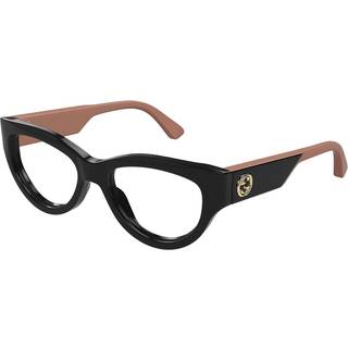 Gucci Kvinde GG1665O 008 Vista -rammer Acetat Sort Transparent Cat Eye