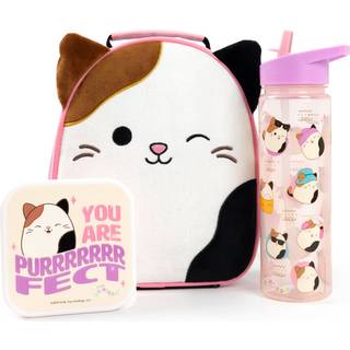 Vanilla Underground Vanilla Underground Pink Girls Squishmallows Lunch Bag bottle and Lunch Box Set