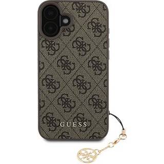 iPhone 16 Plus Guess 4G Charms Collection Hybrid Cover - Brun