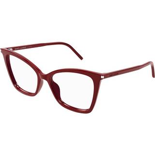 SAINT LAURENT Kvinde SL 386 018 Optiske stel Acetat Rød Transparent Cat Eye