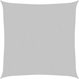 solsejl 3,6x3,6 m 100 % polyesterstof lysegrå