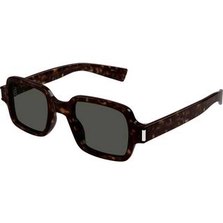SAINT LAURENT Unisex SL 720 002 Solbriller Acetat Havana Grå Firkantet
