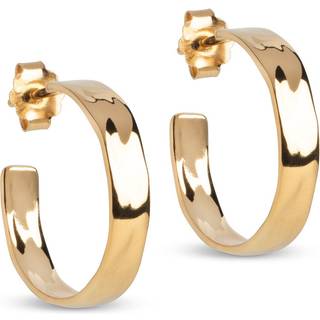 Enamel - Sandra Narrow hoops i forgyldt sølv