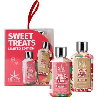 Hempz Mini Sweet Treats Holiday Lotion Gavest Vaniljekaramel og knust pebermynte Mini Body Lotion 2,25 oz