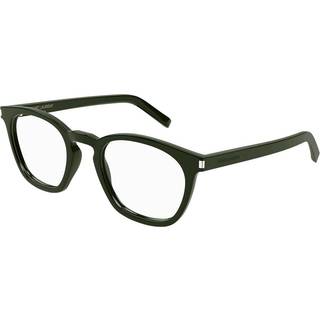 SAINT LAURENT Unisex SL 28 OPT 010 Optiske stel Acetat Grøn Transparent Rund