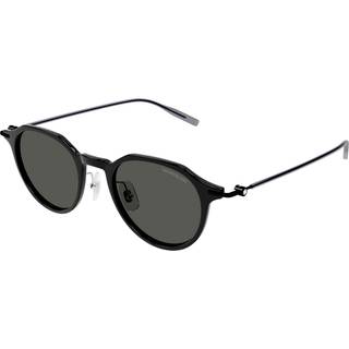 Montblanc Mand MB0355S 001 Solbriller Injiceret Sort Grå Rund