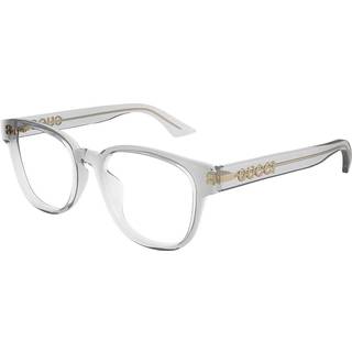 Gucci Unisex Gucci GG1746OA 003 Optiske stel Acetat Grå Transparent Rund