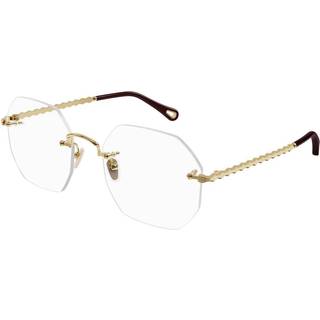 Chloé Kvinde CH0270O 001 Optiske stel Metal Guld Transparent Geometrisk