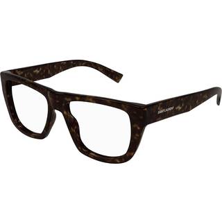 SAINT LAURENT Unisex SAINT LAURENT SL 714 002 Optiske stel Acetat Havana Transparent Firkantet