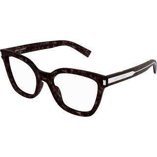 SAINT LAURENT Kvinde SAINT LAURENT SL 748 002 Optiske stel Acetat Havana Transparent Cat Eye