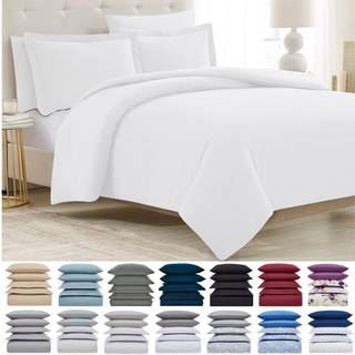 Mellanni Twin Duvet Cover Set - 3 PC Iconic Collection Bedding Set - Hotel Luxury Extra Soft & Cooling - 1 Dyne Cover 1 Sham 1 Pillow Case - Butt