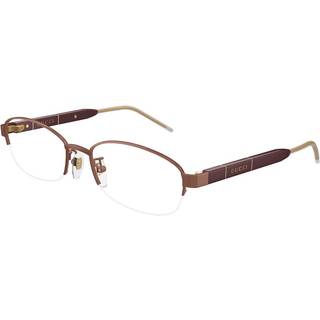 Gucci Kvinde GG1742OJ 003 Optiske stel Titanium Bordeaux Transparent Rund