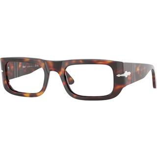Persol Unisex PO3362V WES 24 Optiske stel Acetat Skildpadde Transparent Pillow Normal