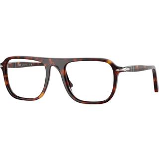 Persol Unisex PO3359V JACQUES 24 Optiske stel Acetat Skildpadde Transparent Firkantet Normal