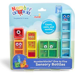 hand2mind Numberblocks 1 til 5 Sensoriske Flasker: Beroligende multisensoriske matematiklegetøj til småbørn og i klasseværelset