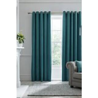 Laurence Llewelyn-Bowen Laurence Llewelyn-Bowen Teal Montrose Velvet Blackout Thermal Eyelet Curtains