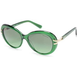 Swarovski Kvinde SK6026 10642A Solbriller Acetat Grøn Grøn Sommerfugl Normal Skygge