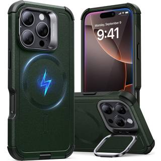 ESR til iPhone 16 Pro Max-sag med stand 23ft militærklasse drop beskyttelse Højmagnetisk telefonkasse kompatibel med MagSafe tilbehør Cyber-serie