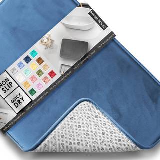 Clara Clark badev?relse t?pper fl?jl hukommelse skum badem?tsm?tter skridsikre maskine vaskbare bad t?pper - t?rrer hurtigt ultra bl?dt overd?dig