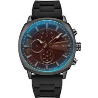 Police Urban Rebel Black Silicone Strap Watch - W44132