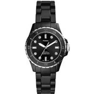 Fossil CE1108 FB-01 Black Ceramic Bracelet Watch - W10382