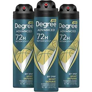 Degree Men Antiperspirant Deodorant Dry Spray Sport Defense 3 count Deodorant til mnd 3,8 oz