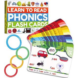Phonics Flash Cards - L?r at l?se i 20 faser - Digraphs CVC blander lange vokallyde - spil til b?rn i alderen 4-8 b?rnehave f?rste sekunders hjem