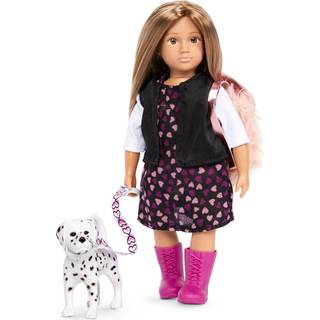 Lori - Mini Doll & Toy Dog - 6 -tommer Doll & Puppy - Play Set med outfit Animal & Accessories - Playset for Kids - 3 Years + - Gia & Gunner