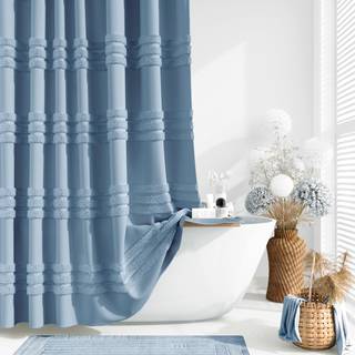 Dynamene Moonlight Blue Fabric Broes Gardin tuftet Chenille Striped Cloth Broes Gardin