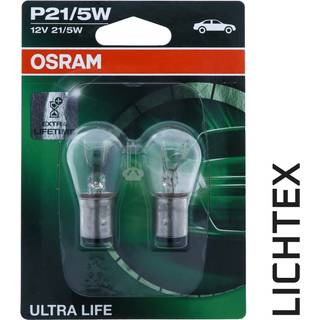 Osram Ultra Life - P21/5W Extra Light Lamp - 2 -Pack