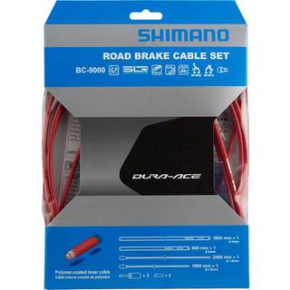 Shimano Polymer Coated Brake Cable Set - R?d