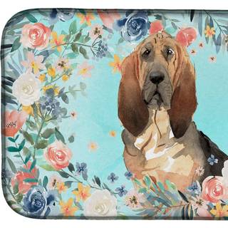 """" Caroline's Treasures CK3434DDM Bloodhound Dish-Drying-Mats 14 X 21 Multicolor """"