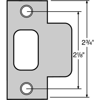 Kwikset 83028-15 Satin Nickel Door T Strike