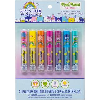 SANRIO Hello Kitty lipgloss Hello Kitty & Friends lipgloss plantebaseret multi-flavored 7 lipglosser