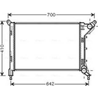 PRASCO BW2310 Radiator Aluminium, Loddet køleripper