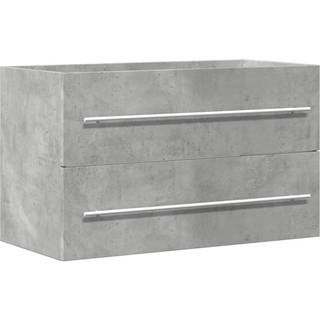 underskab til håndvask 80x38,5x48 cm konstrueret træ betongrå