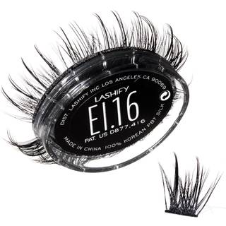 Lashify Extreme Ice 16mm Gossamer DIY ?jenvippeforl?ngelser Genopfyld den f?rste nogensinde dobbeltfiberede vipper, der har b?de tynde og tykke f