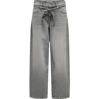 Only - Grå - Onlgianna Mw Straight Jeans DOT757 - W29/L32