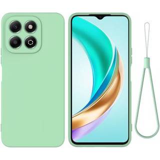 Honor X6b Liquid Silikone Cover med Strop - Grøn