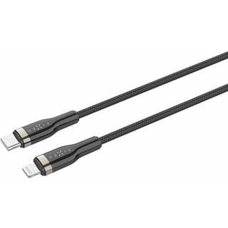 Fixed Metal USB-C til Lightning MFi PD Kabel 60W 50cm - Sort