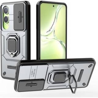 OnePlus Nord CE4 Lite/Oppo K12x Roterende Ring Hybrid Cover med Kameraskjold - Grå