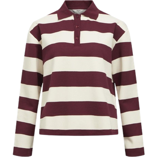 Object - Objmillie L/s Lo Polo - Bluser og skjorter til kvinder - Cabernet - XS