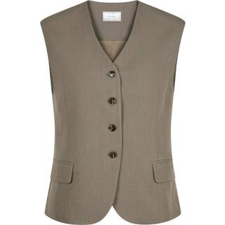 Neo Noir - Gamina Structure Waistcoat - Khaki