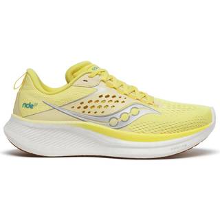 Saucony Ride 17 Neutral Running Shoe Women - Beige, Lemon, Size 7 - beige