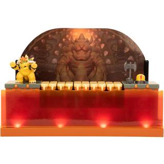 Nintendo Super Mario Deluxe Bowser kamplegesæt med lyd og lys - figur 6 cm