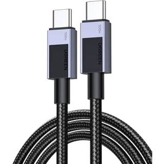 UGREEN USB-C til USB-C hurtigopladningskabel 5A PD , 2m - Space Grey