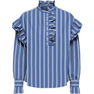 ONLY dame bluse ONLMALOU - Wedgewood white - XS
