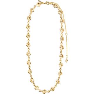 Inaya Recycled Halskæde, Gold Plated, 38 cm