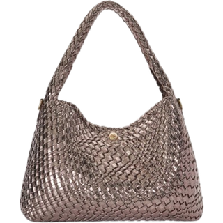 Dune London Dune London Natural Chrome Large Deliberate Woven Slouch Bag
