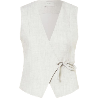 Neo Noir - Samara Wrap Waistcoat - Grey Melange